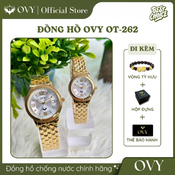 Đồng Hồ Nam Nữ GOLD LUMINOUS OVY OT-262 Đồng Hồ Nam Nữ GOLD LUMINOUS OVY OT-262